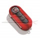 Fiat 500 keycover ROSSO